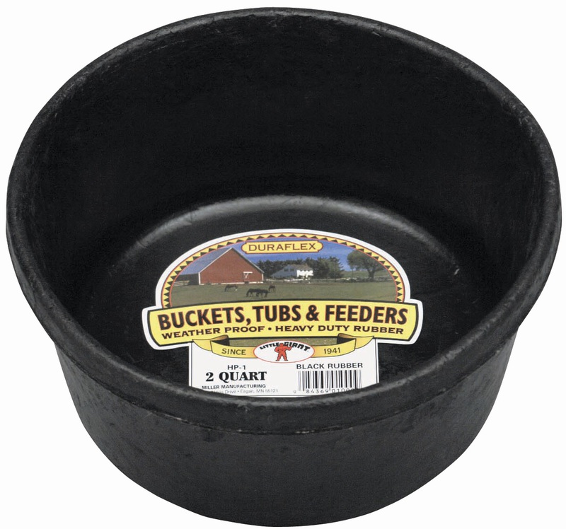 2 Quart Rubber Feed Pan