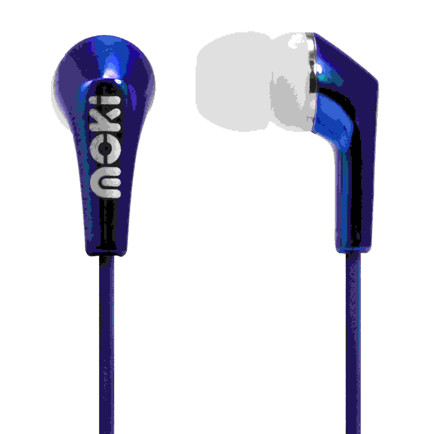 Moki ACC HPMLCB Blue Metallic Earphones. Funky And Eye