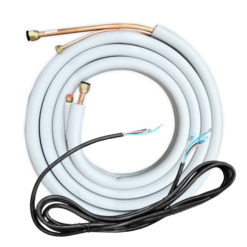 25ft 1/4 x 1/2 Lineset for 12K&18K Indoor