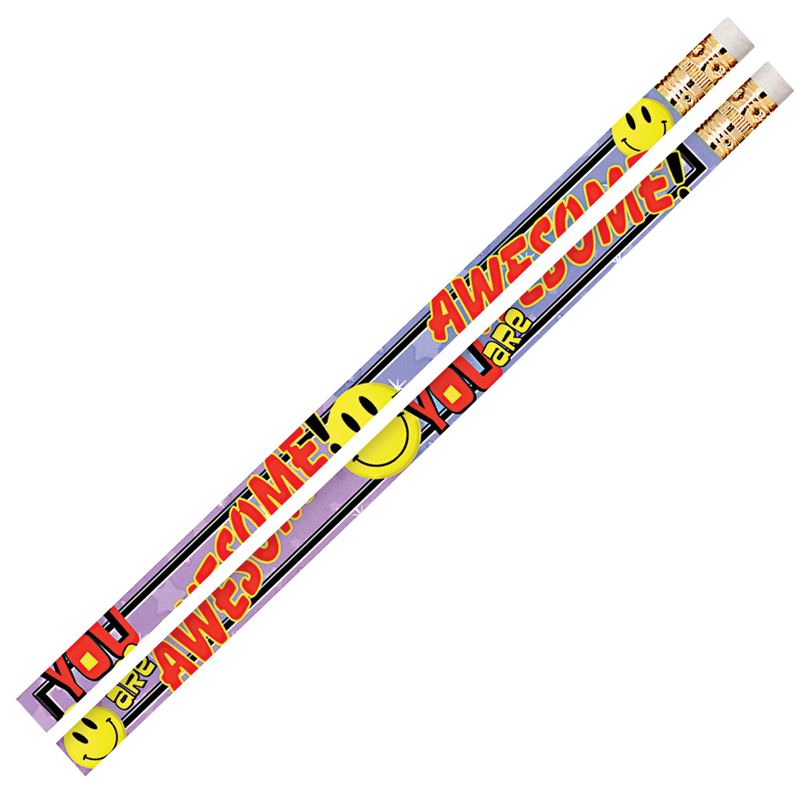 You Are Awesome Motivational Pencils, 12 Per Pack, 12 Packs