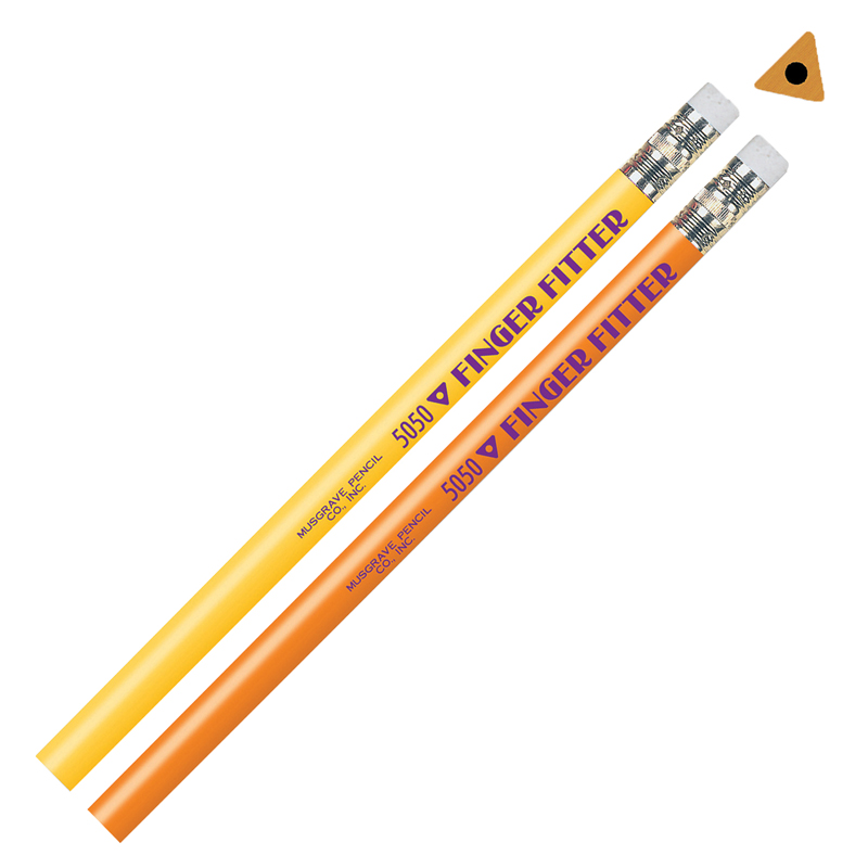Finger Fitter Pencils with Eraser, Pack of 12