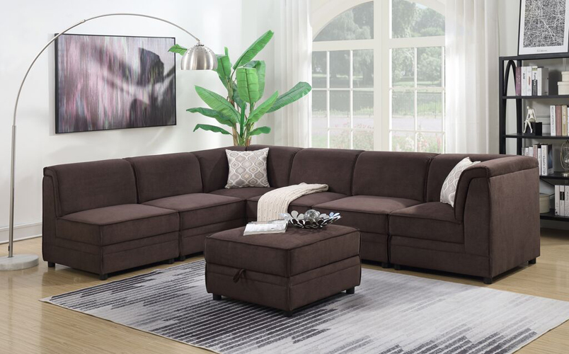 Charlotte Chocolate Modular Sectional