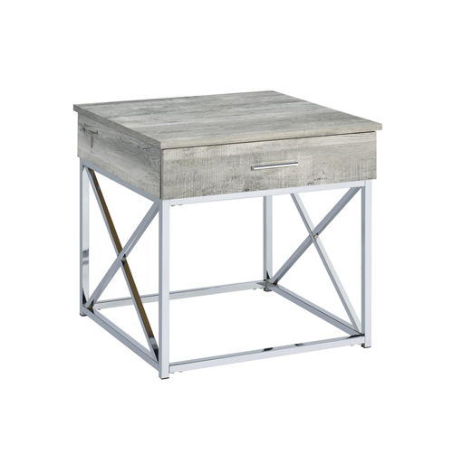 Gwen End Table, Light Gray