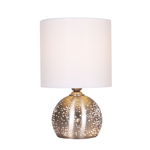 Zoey Table Lamp, Silver