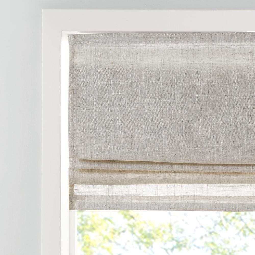 Linen Blend Light Filtering Cordless Roman Shade