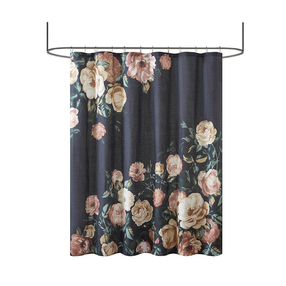 100% Cotton Shower Curtain, Navy
