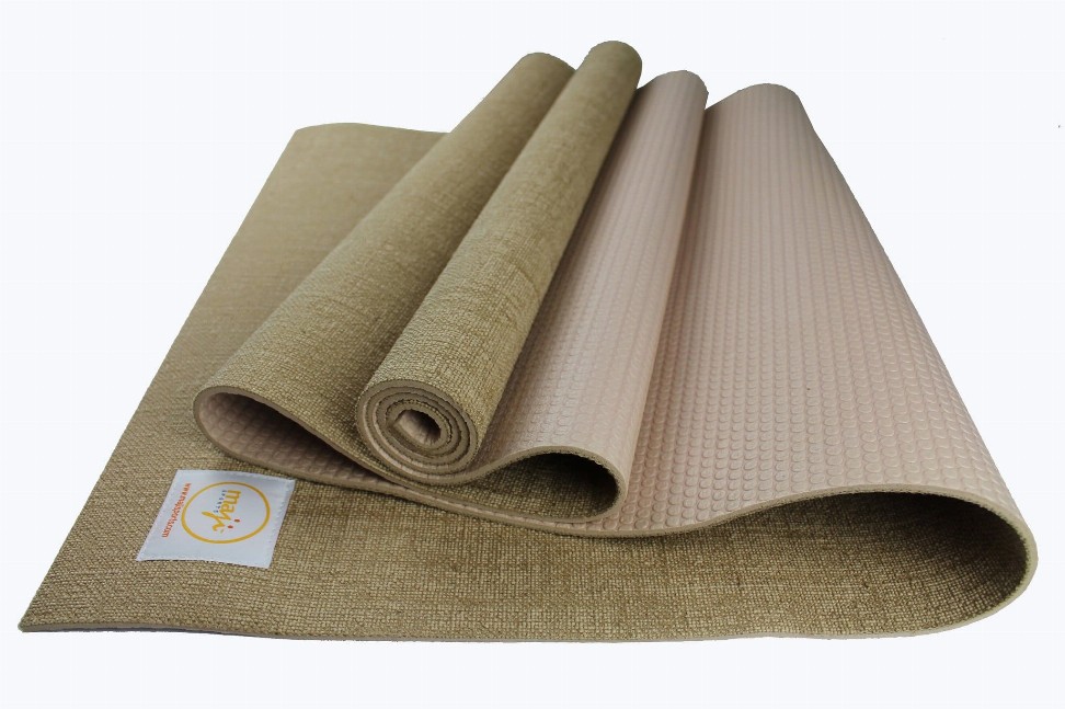 Jute Premium Eco Yoga Mat - 24inx68in Beige