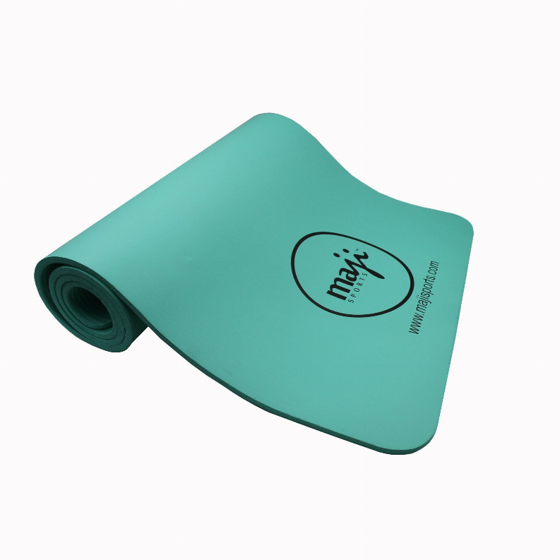 NBR Premium Eco Exercise Mat -  24inx72inx10 mm Turquoise