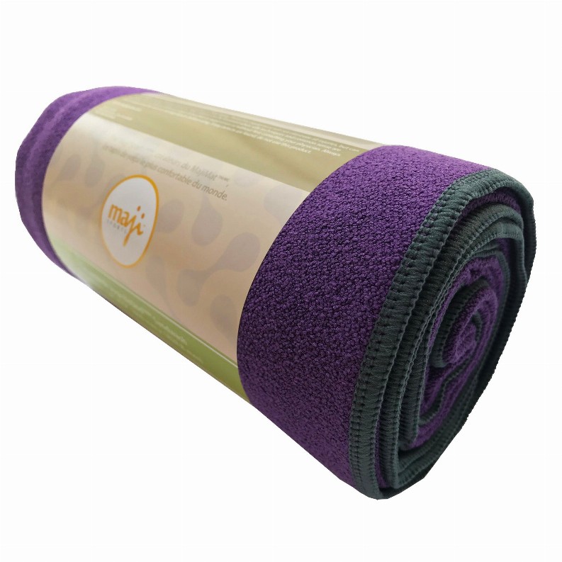 NoSkid Sandwash Yoga Towel - Purple
