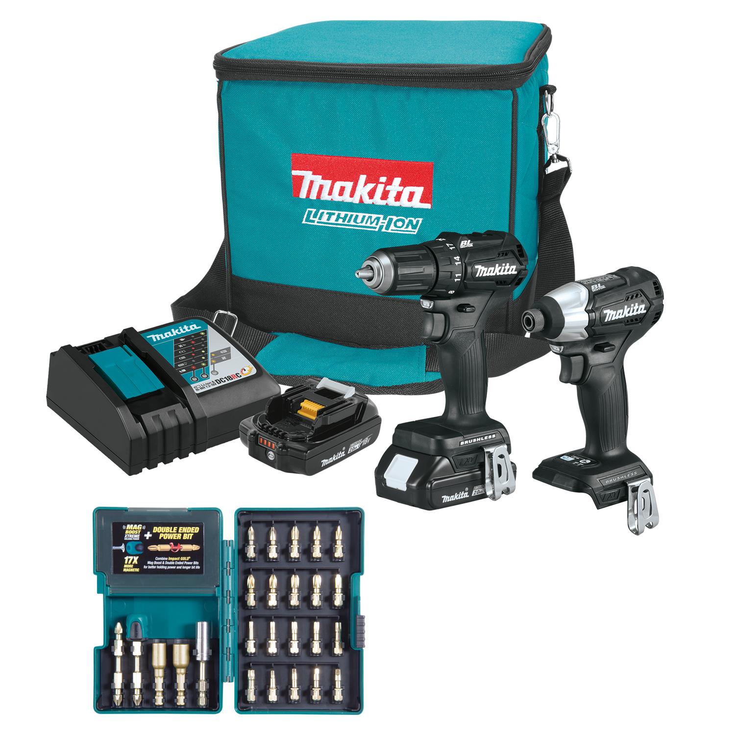 Makita 18V LXT Li-Ion Compact 2-Pc. Combo Kit Set2