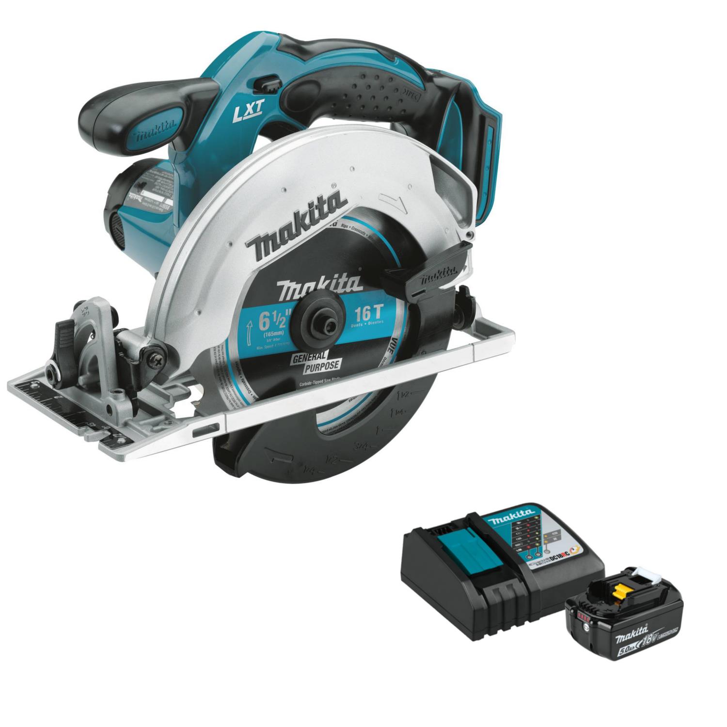 Makita 18V LXT Lithium-Ion Cordless 6-1/2" Circular Saw Set