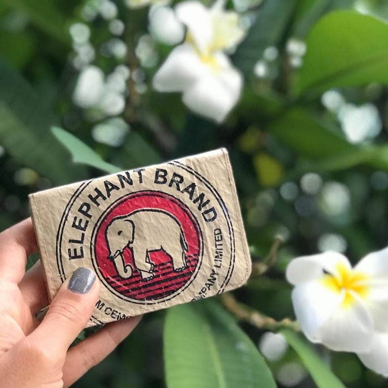 Diamond Elephant Cement Card Holder