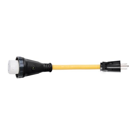 15A Male-50A Female Detach Adapter Cord, 12In