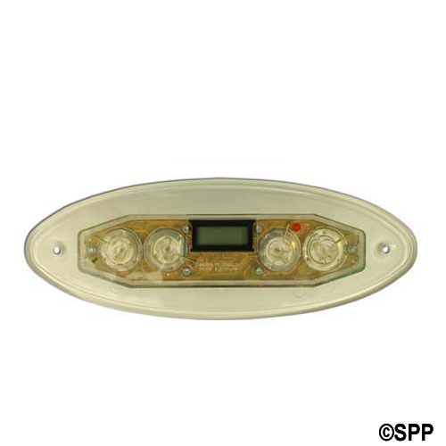 Spaside Control, Marquis (Balboa) 4-Button, LCD, No Overlay, 8 Conn Ph Plug, Oval