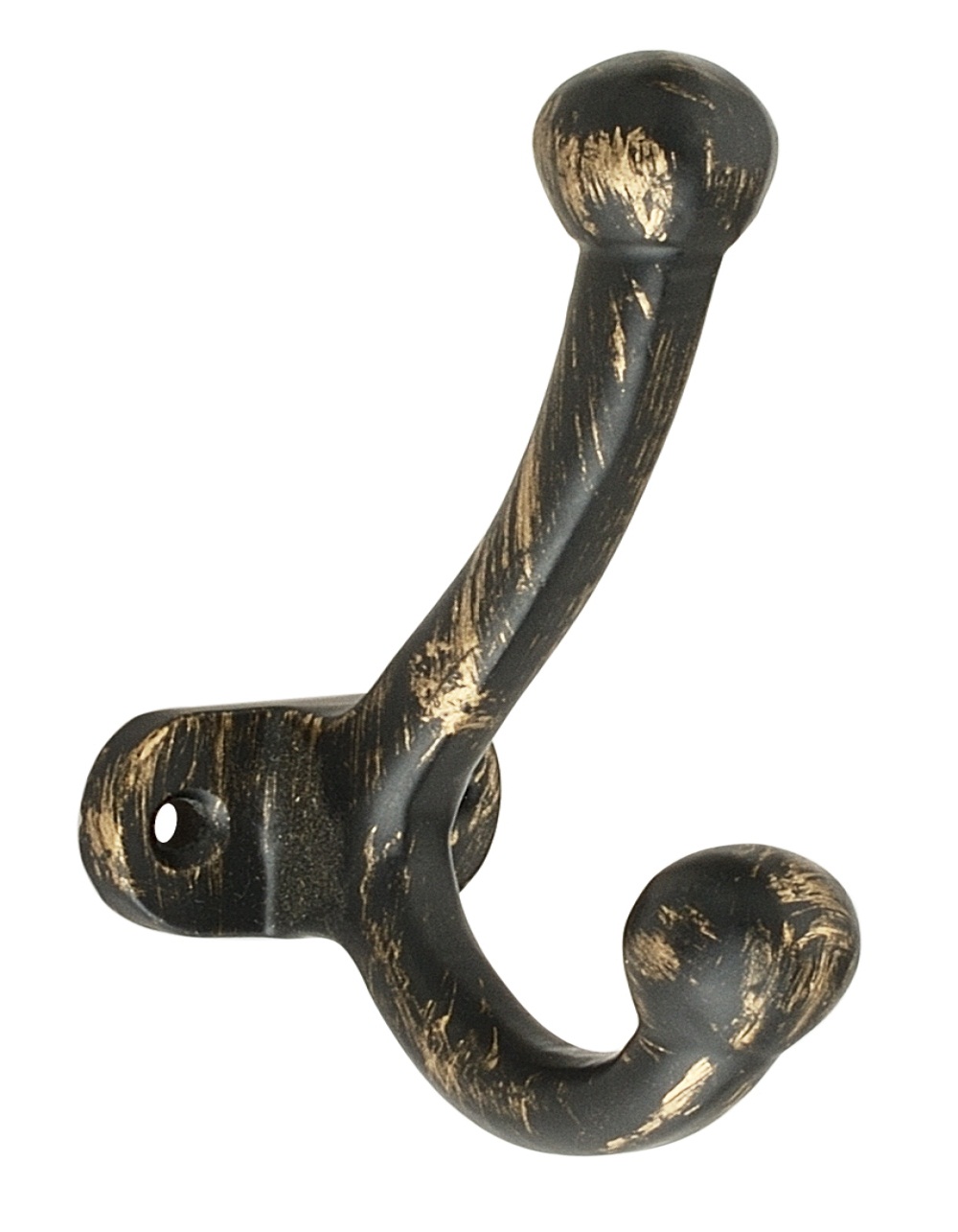 Plain 3.45" Antique Brass Hat & Coat Hook