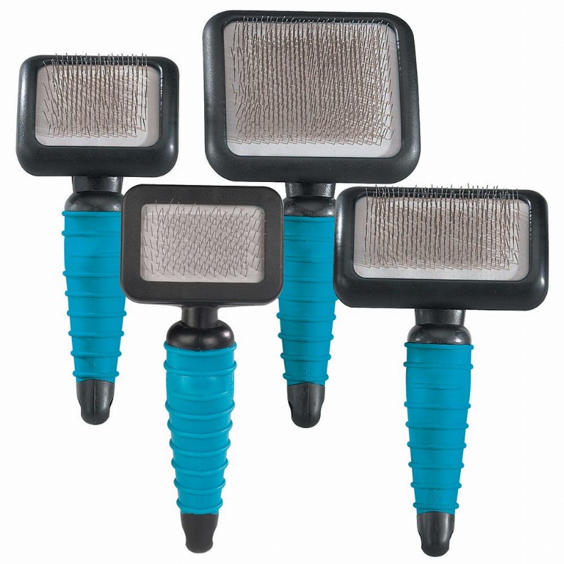 MG Ergonomic Slicker Brush Large Blue