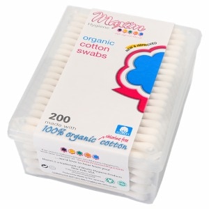 Maxim Hygiene Products Organic Cotton Swabs Matchbox Pack 200 ct