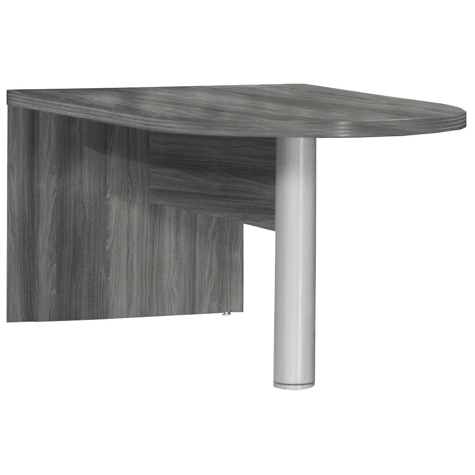 72" Freestanding Peninsula, Gray Steel