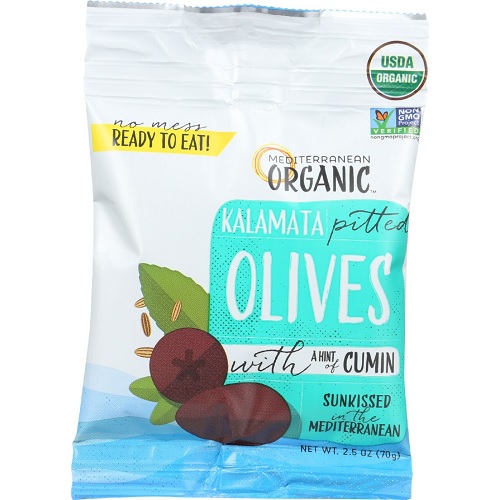 Mediterranean Organics Kalamata Pitted Olives (12x2.5 OZ)