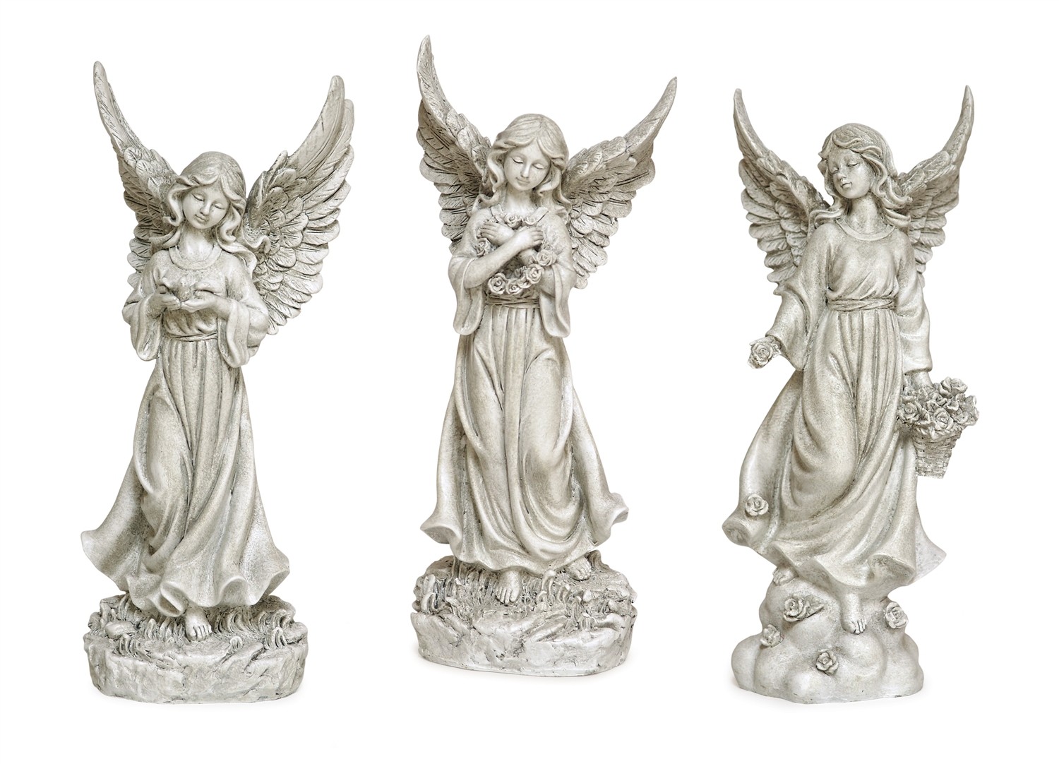 Angel (Set of 3) 13"H Polyresin