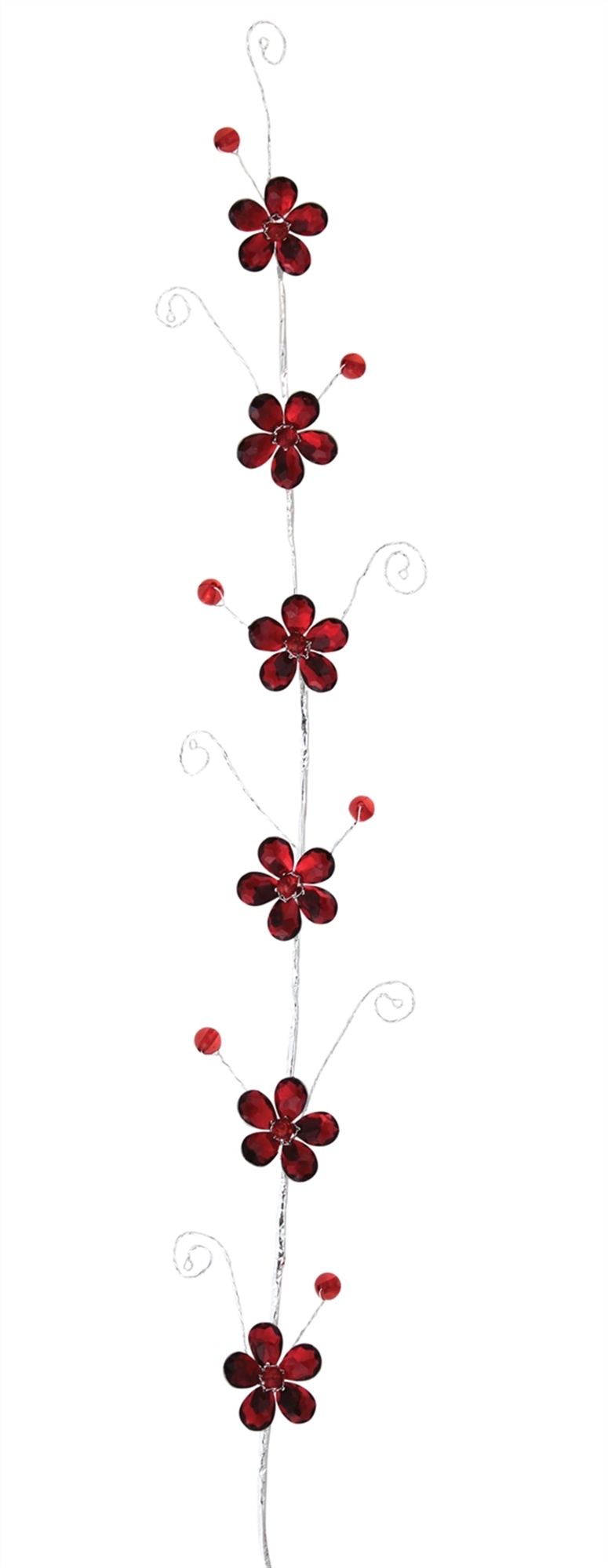 Flower Garland (Set of 12) 30"L Acrylic