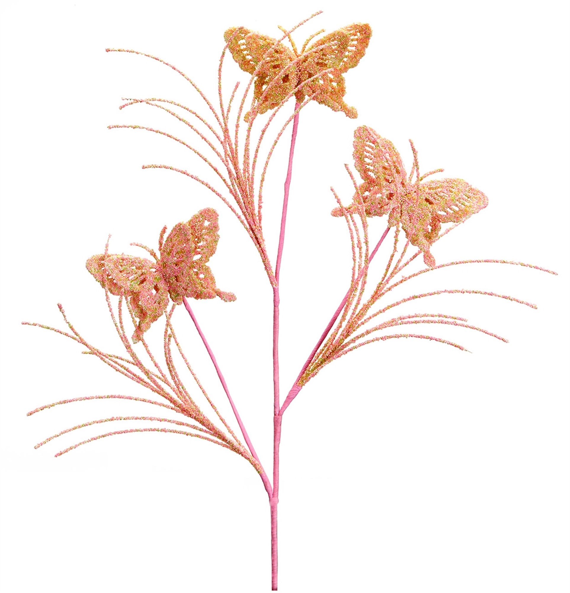 Micro-Beaded Butterfly Spray ( Set of 12) 32"H Polyester/Foam