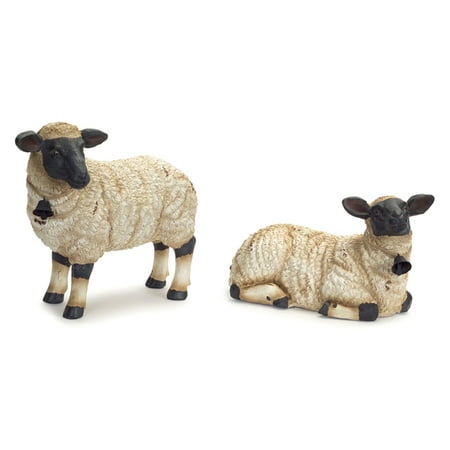 Sheep (Set of 2) 9.5"H, 14.75"H Polyresin