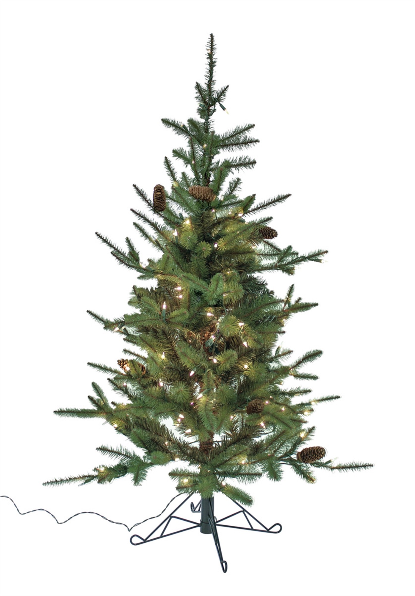 Pine Tree Pre-Lit w/150 Warm Lights 4.5'H PVC/Metal (UL Plug)