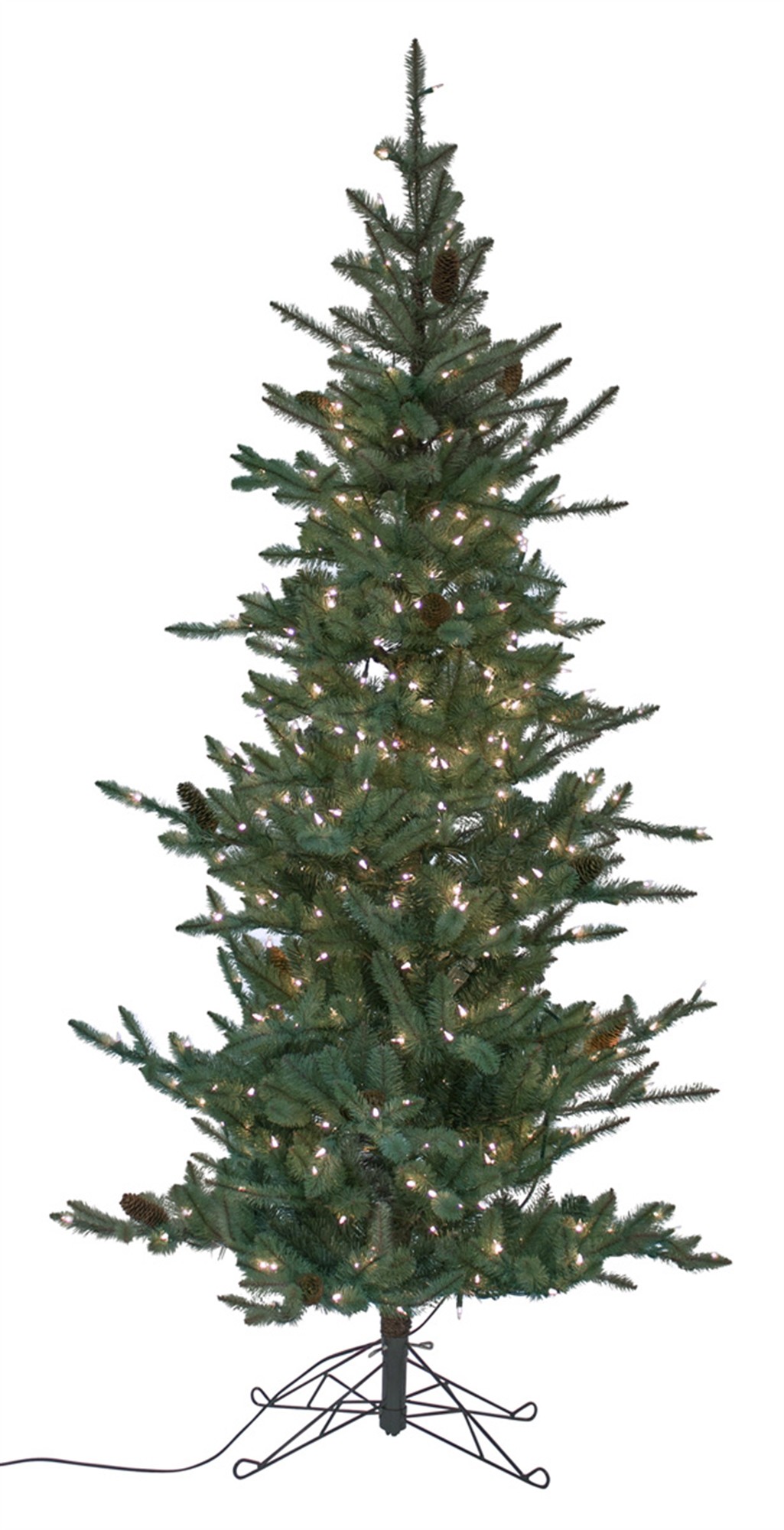 Pine Tree Pre-Lit w/400 Warm Lights 7'H PVC/Metal (UL Plug)