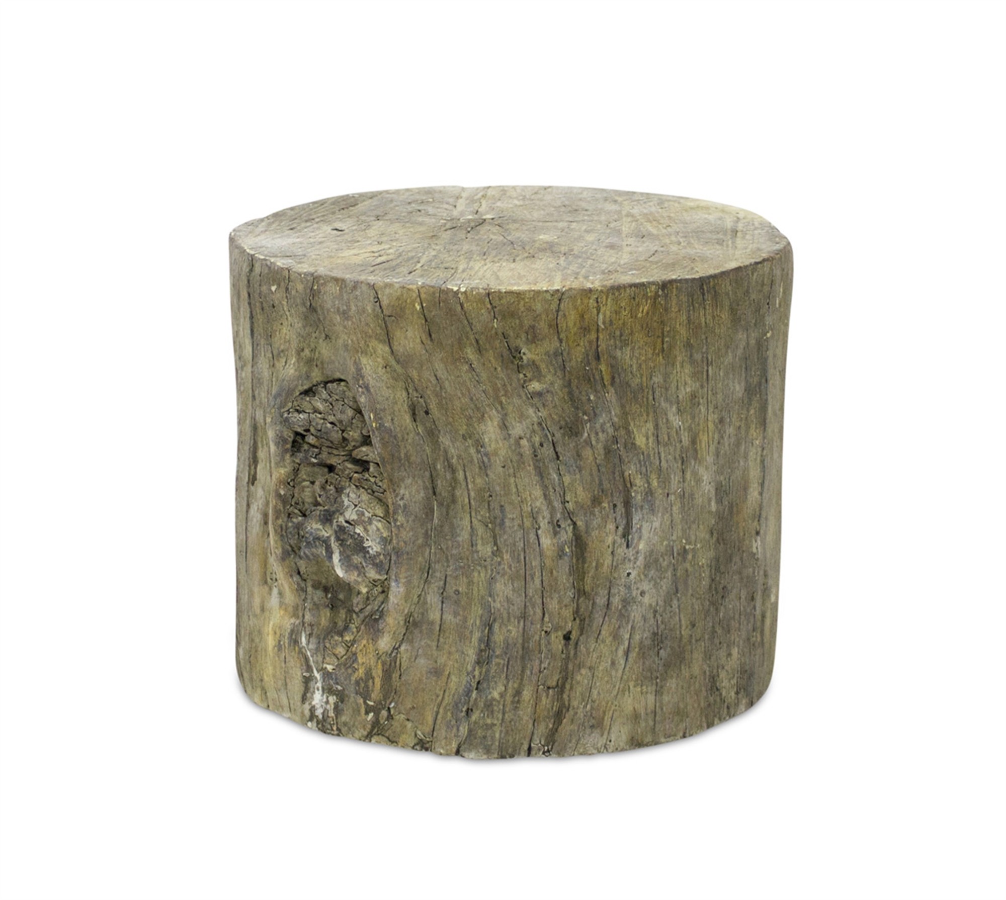 Tree Trunk (Set of 2 ) 9.75"Dx8"H Cement