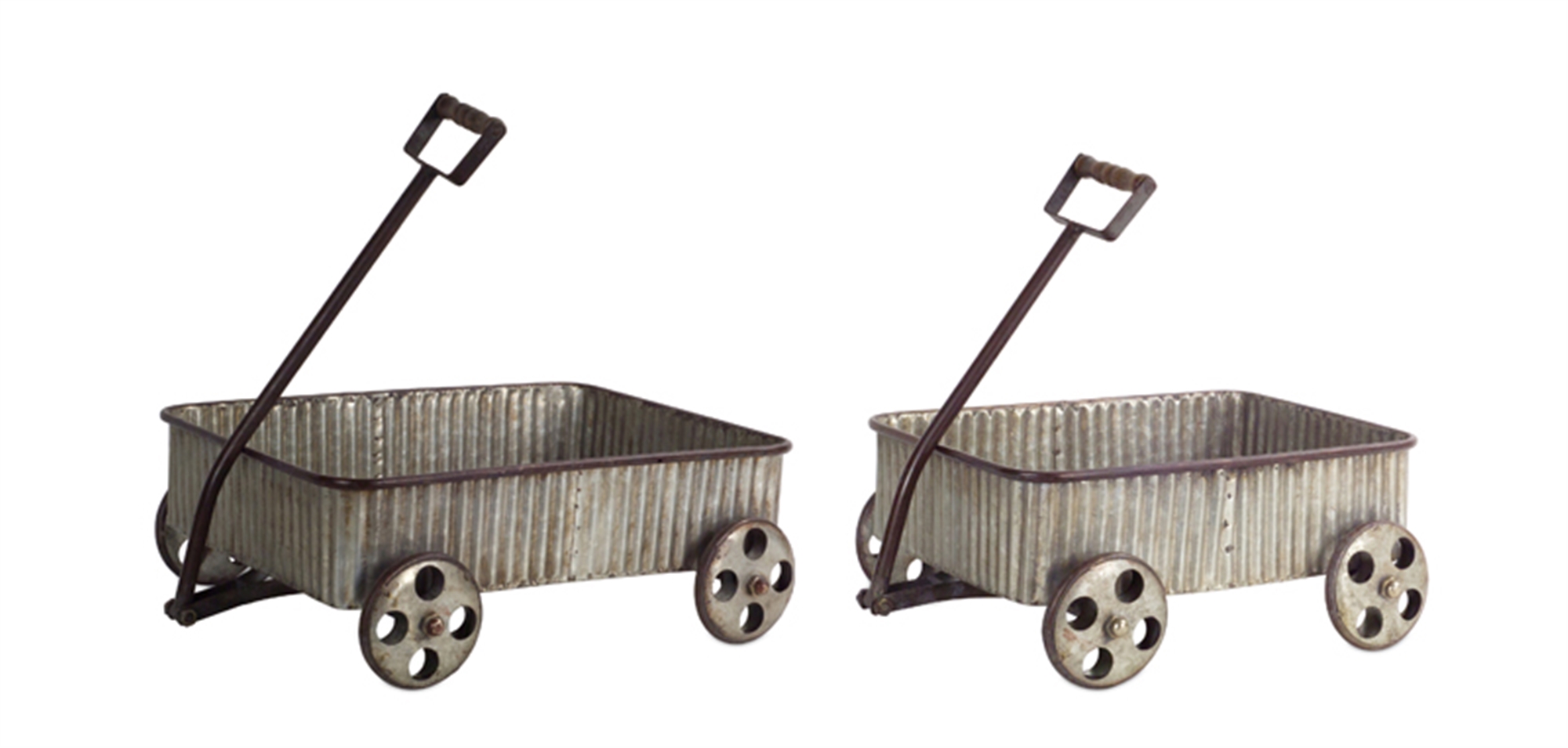 Wagon (Set of 2) 17"L, 18.5"L Metal
