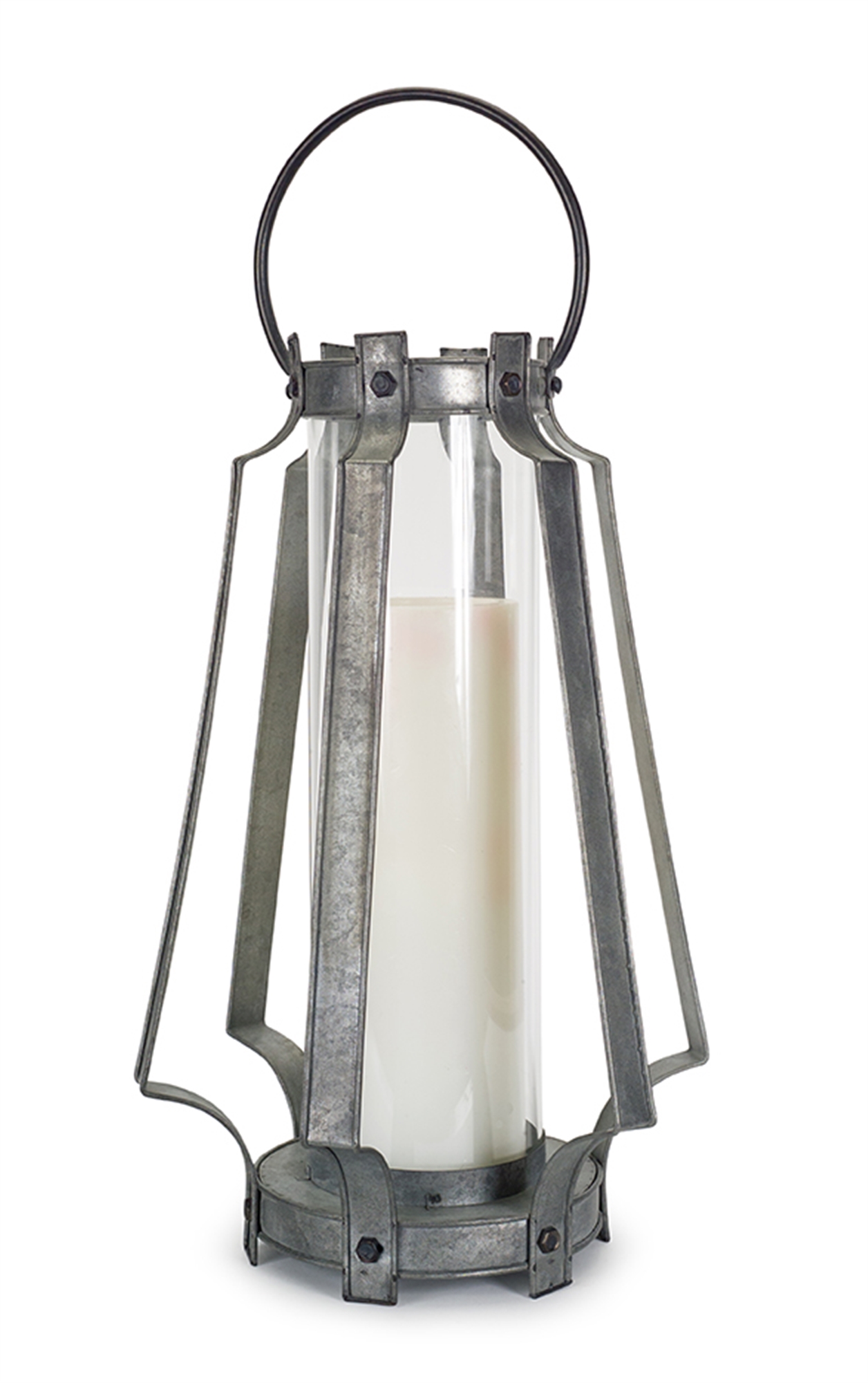 Lantern 19.5"H Metal/Glass