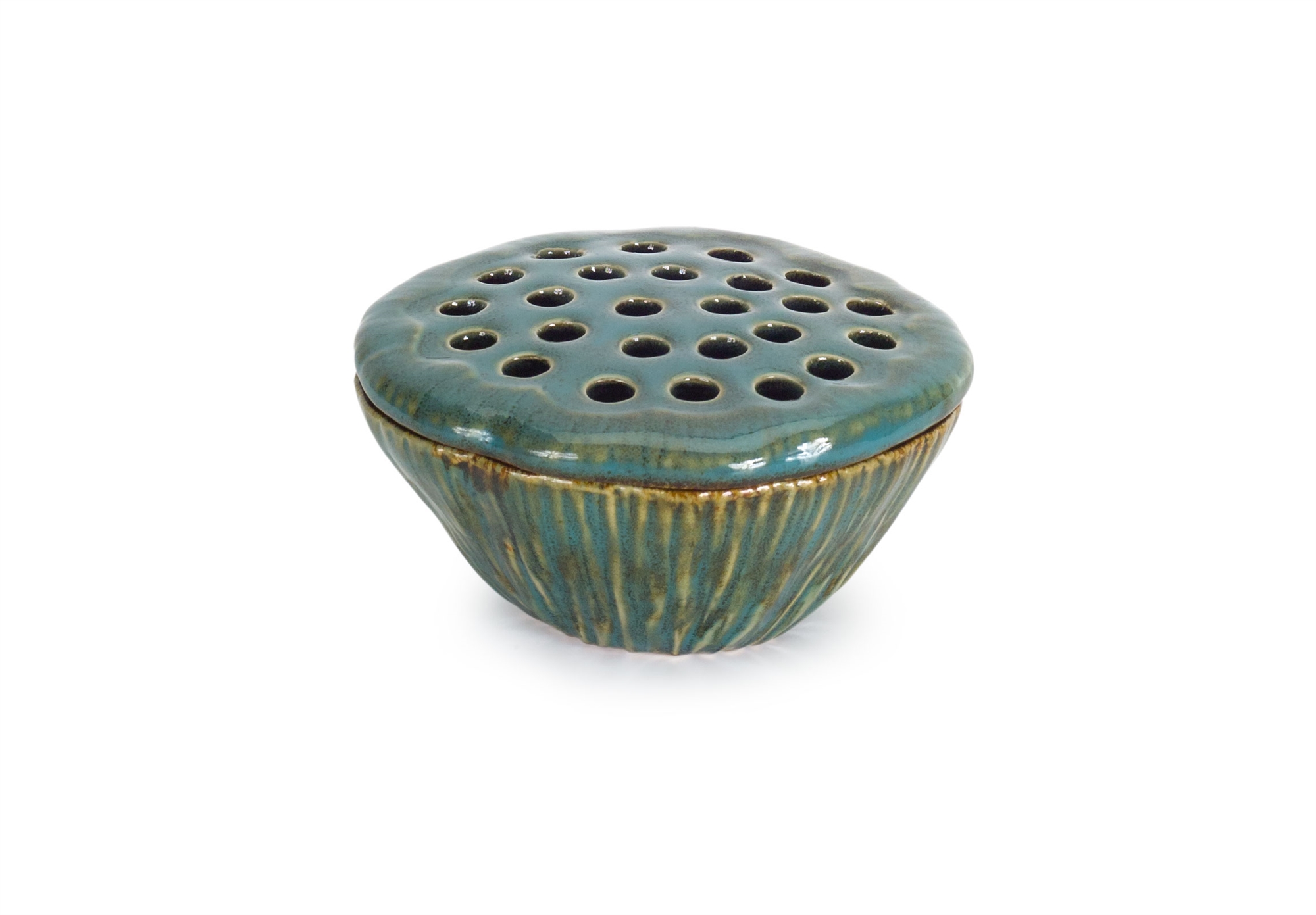 Lotus Pod Box (Set of 4) 4.5" x 2.5"H Clay