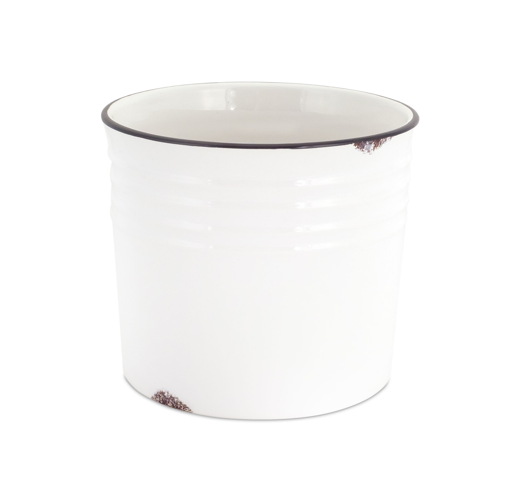 Pot (Set of 2) 7.5" x 5.75"H Ceramic