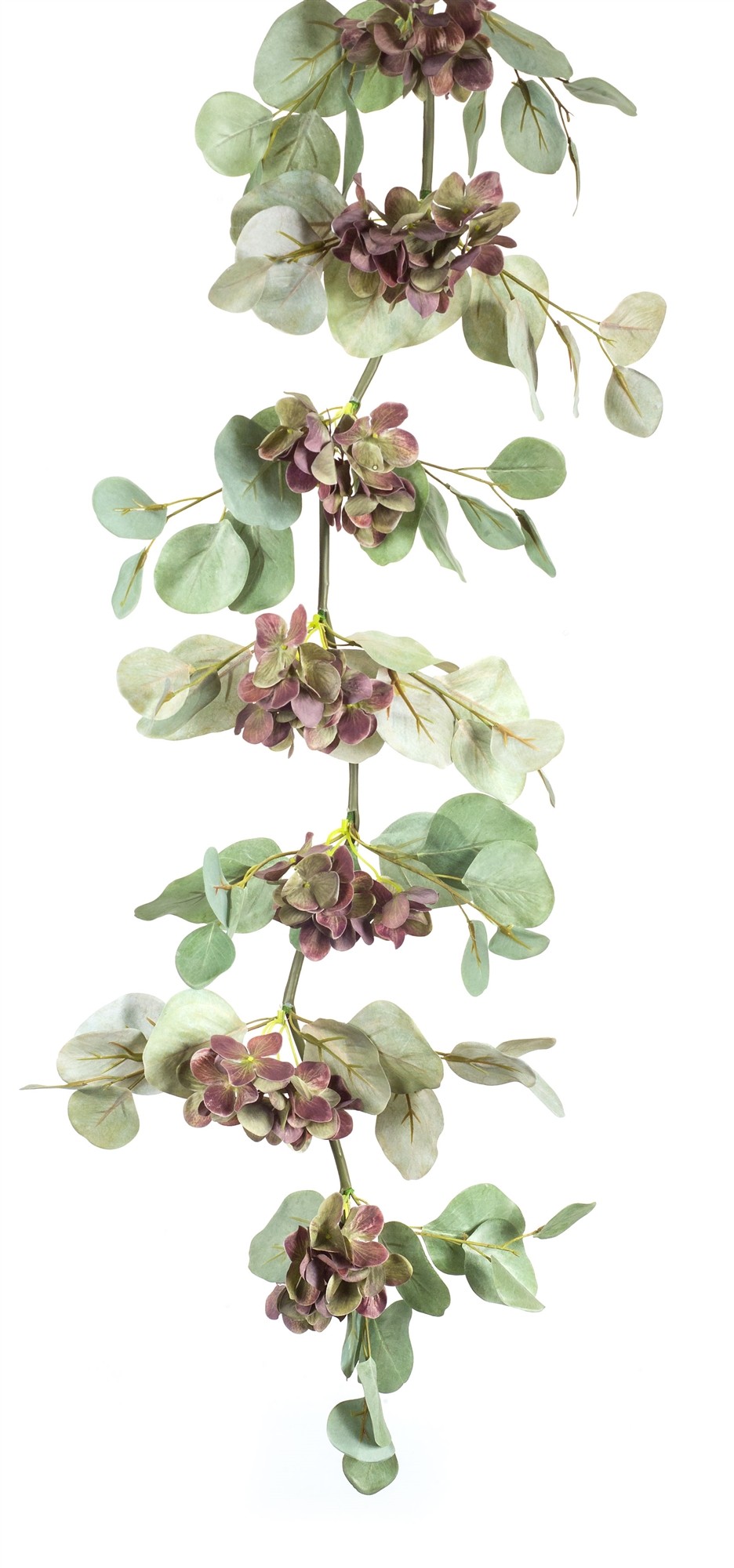 Hydrangea/Eucalyptus Garland (Set of 2) 67"L Polyester