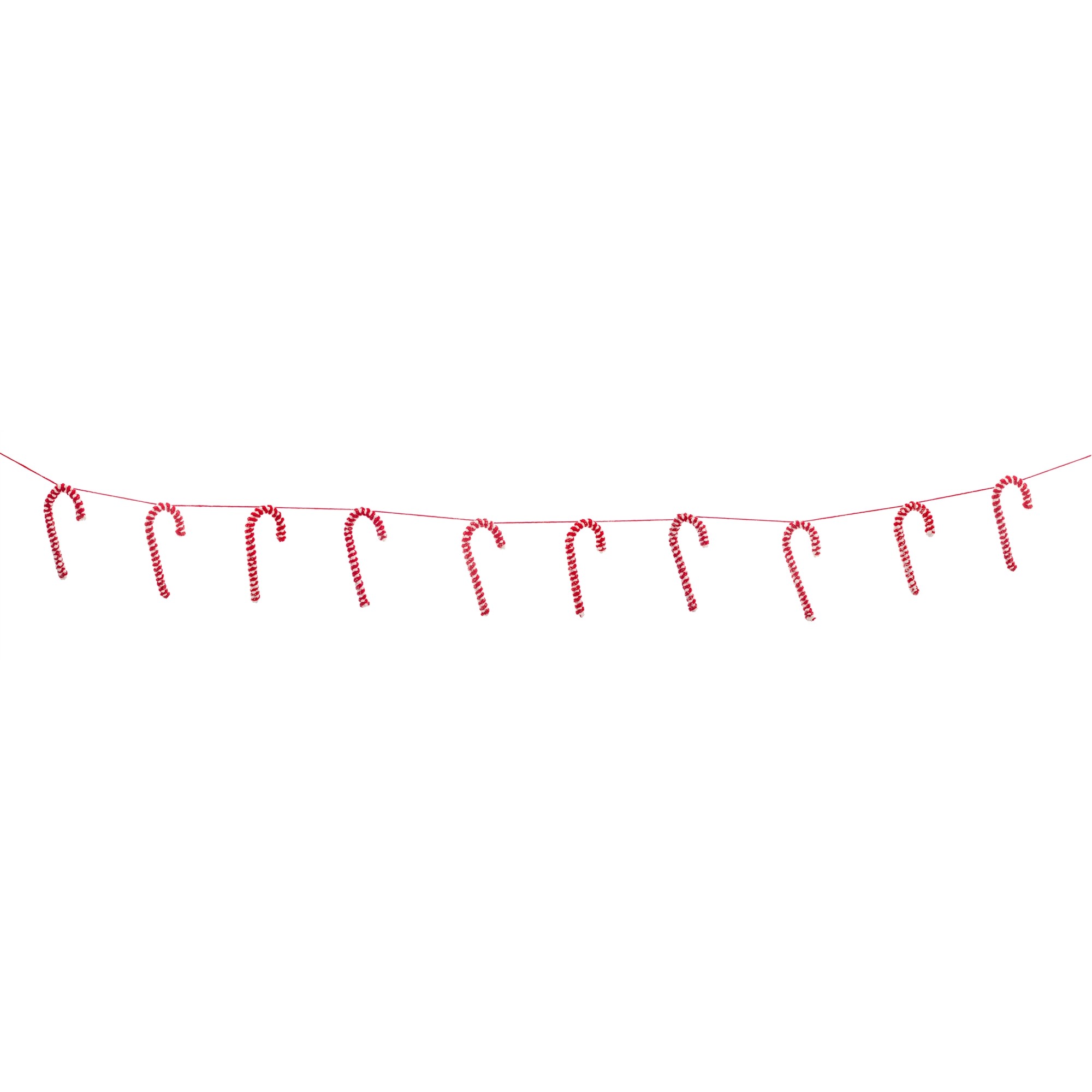 Candy Cane Garland (Set of 6) 6'L Polyester
