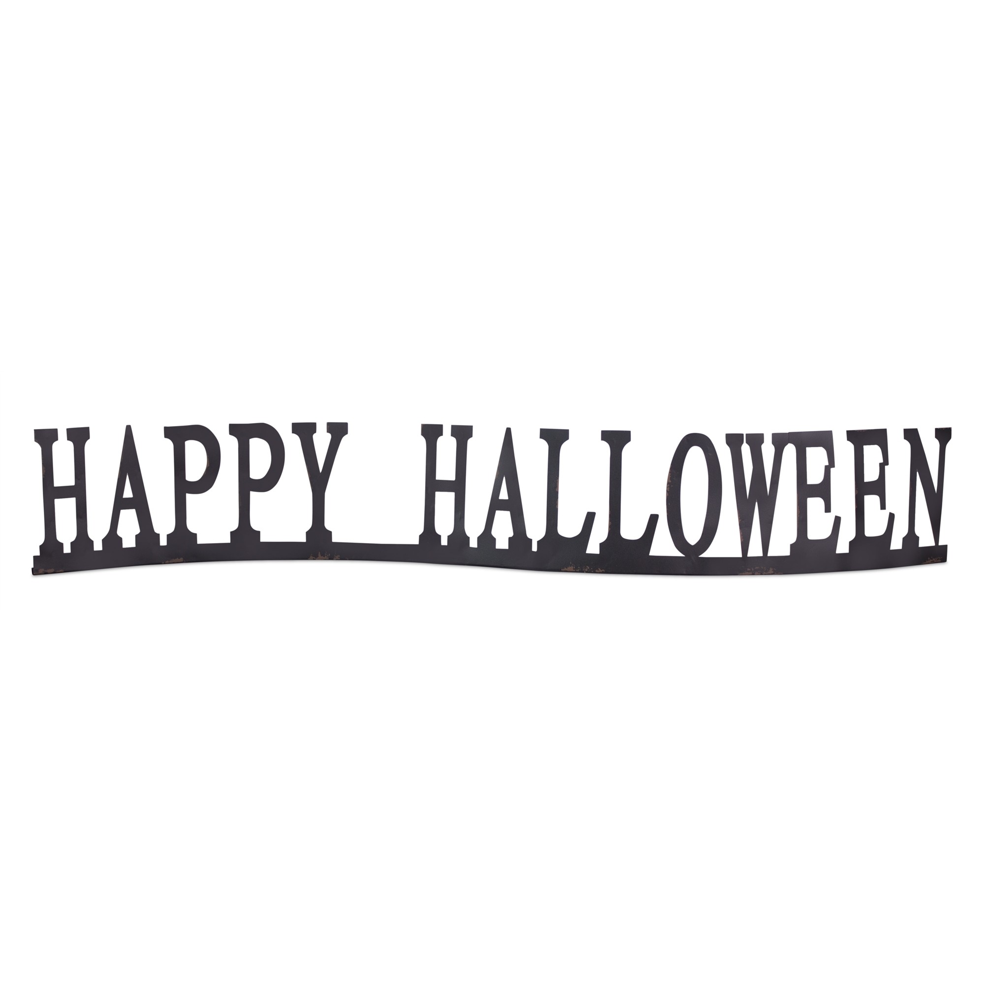 Happy Halloween Sign (Set of 2) 38.25"L x 6"H Iron