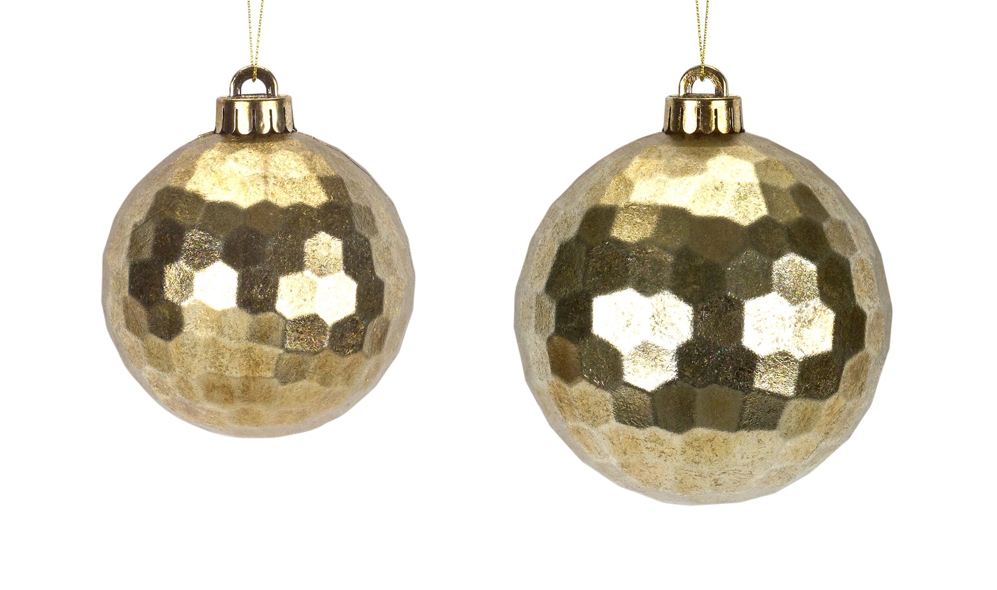 Ball Ornament (Set of 6) 4.75"H, 5.5"H Plastic