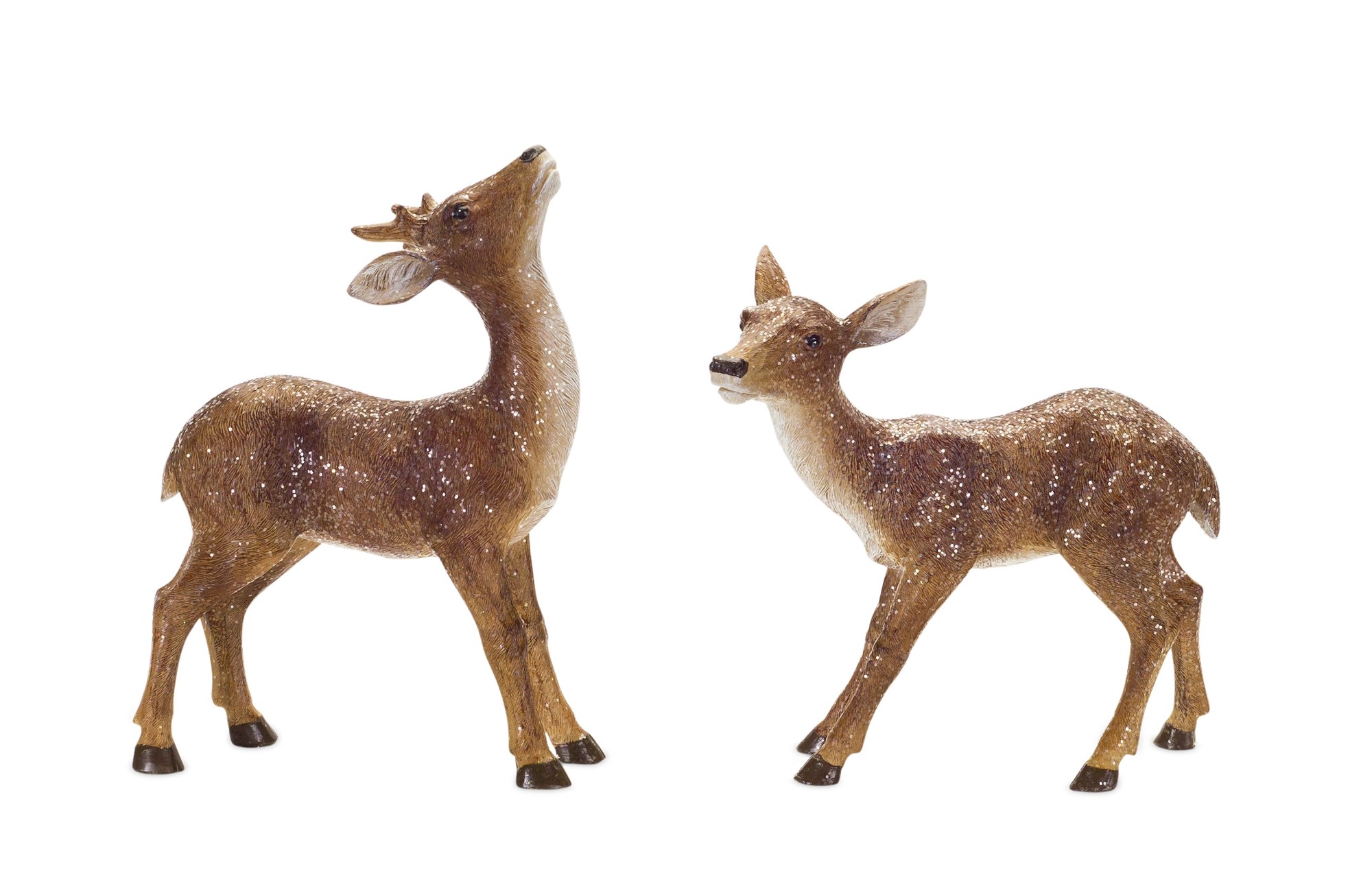 Deer (Set of 2) 8"H, 9.5"H Resin