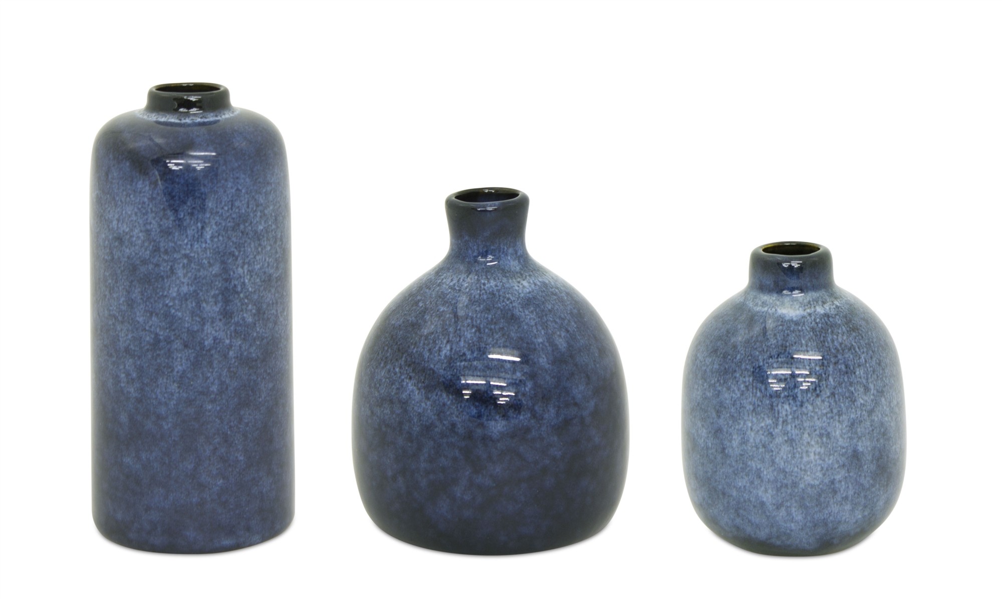 Mini Vase (Set of 3) 4.25"H, 4.75"H, 6.25"H Clay