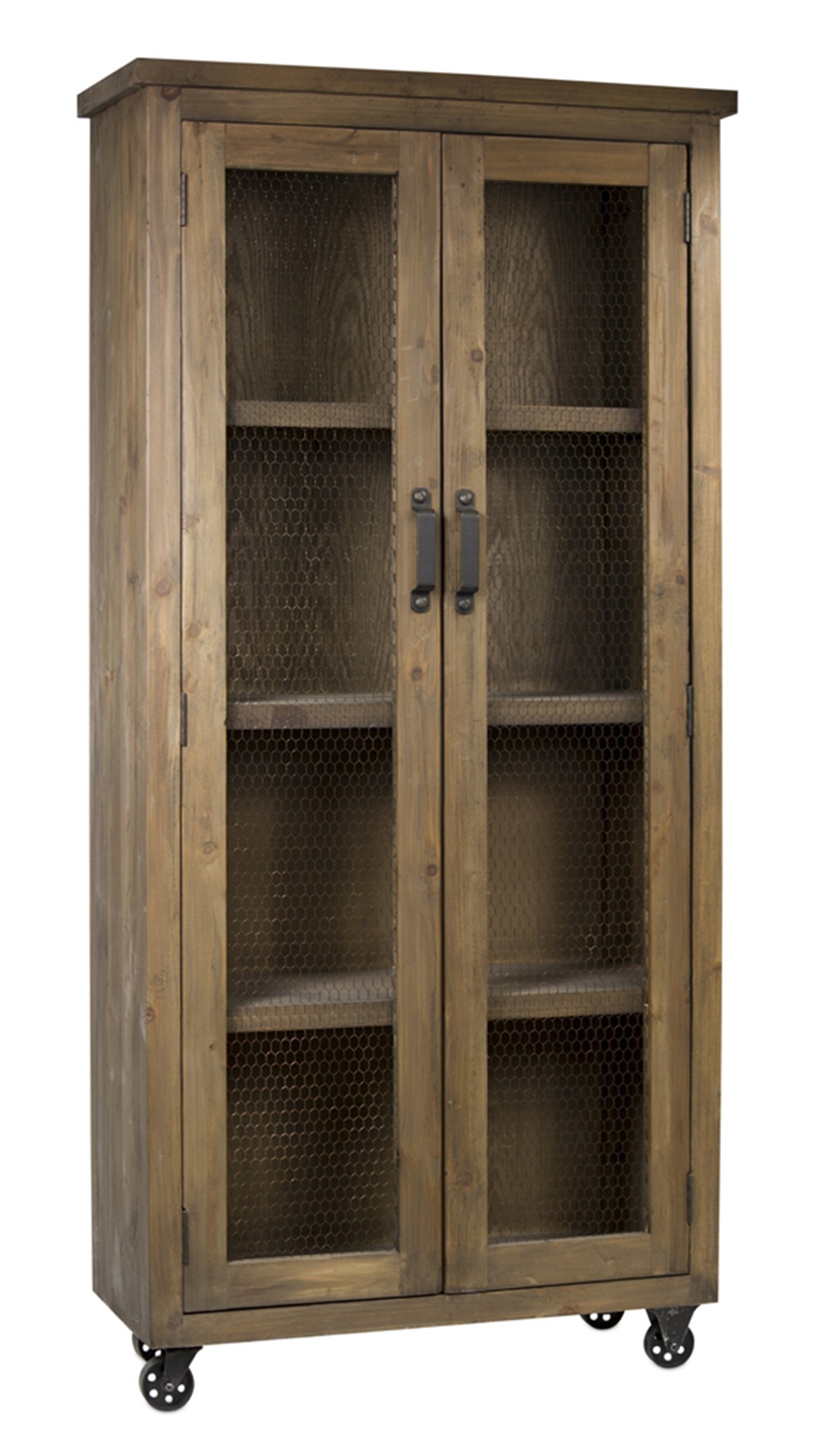 Cabinet On Wheels 39.5"L x 16.5"W x81.25"H Wood