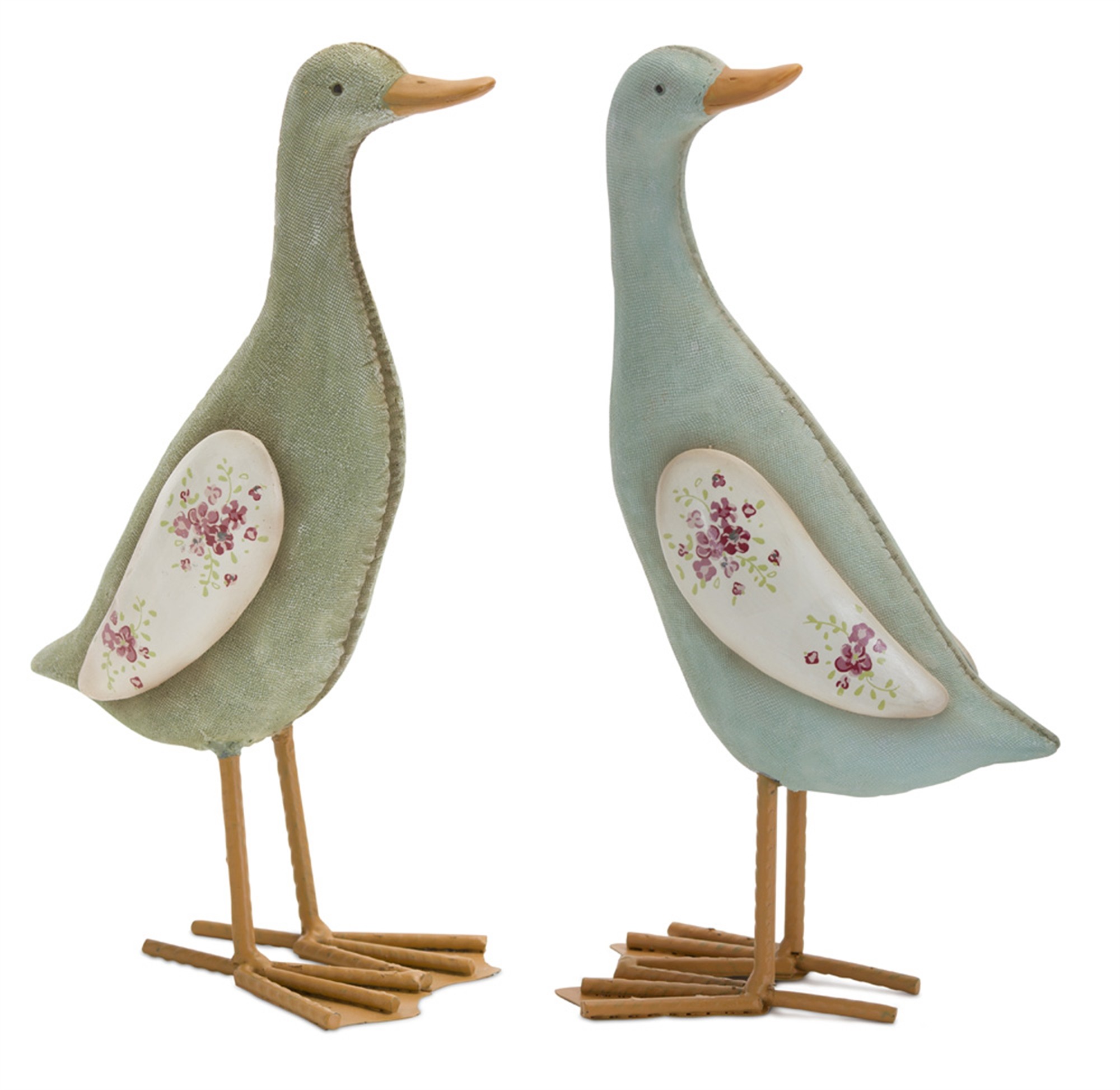 Duck (Set of 4) 9.5"H Resin/Stone Powder