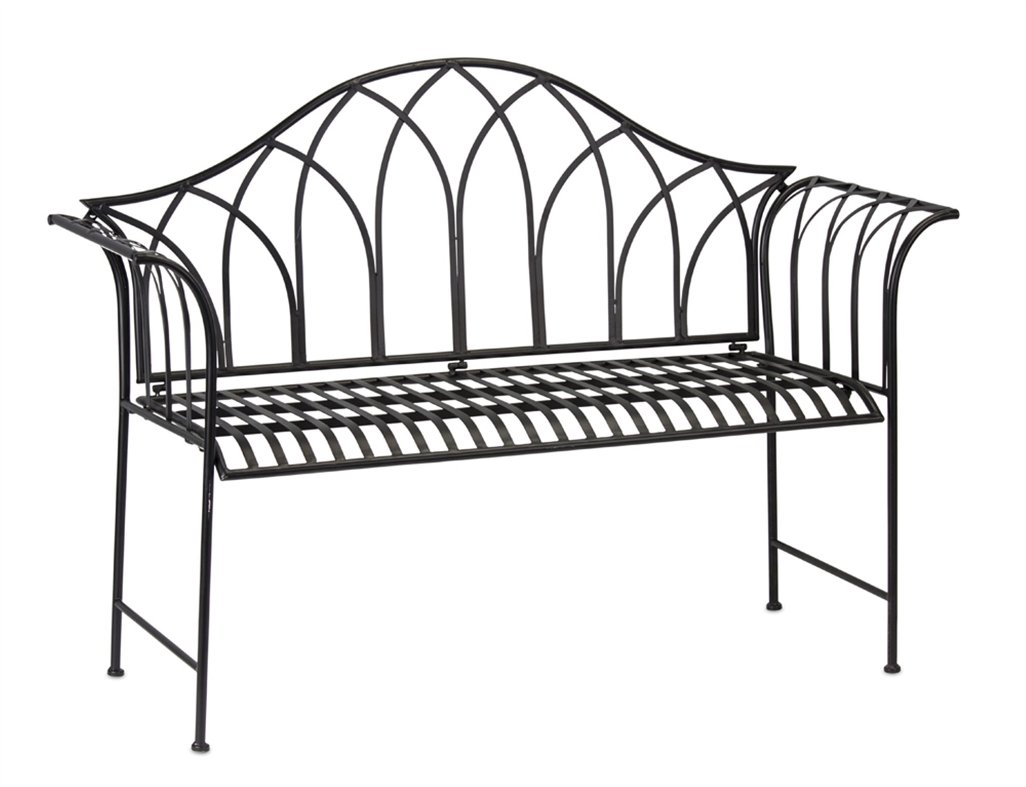 Garden Bench 51.5"L X 18.25"D X 36.5"H Iron