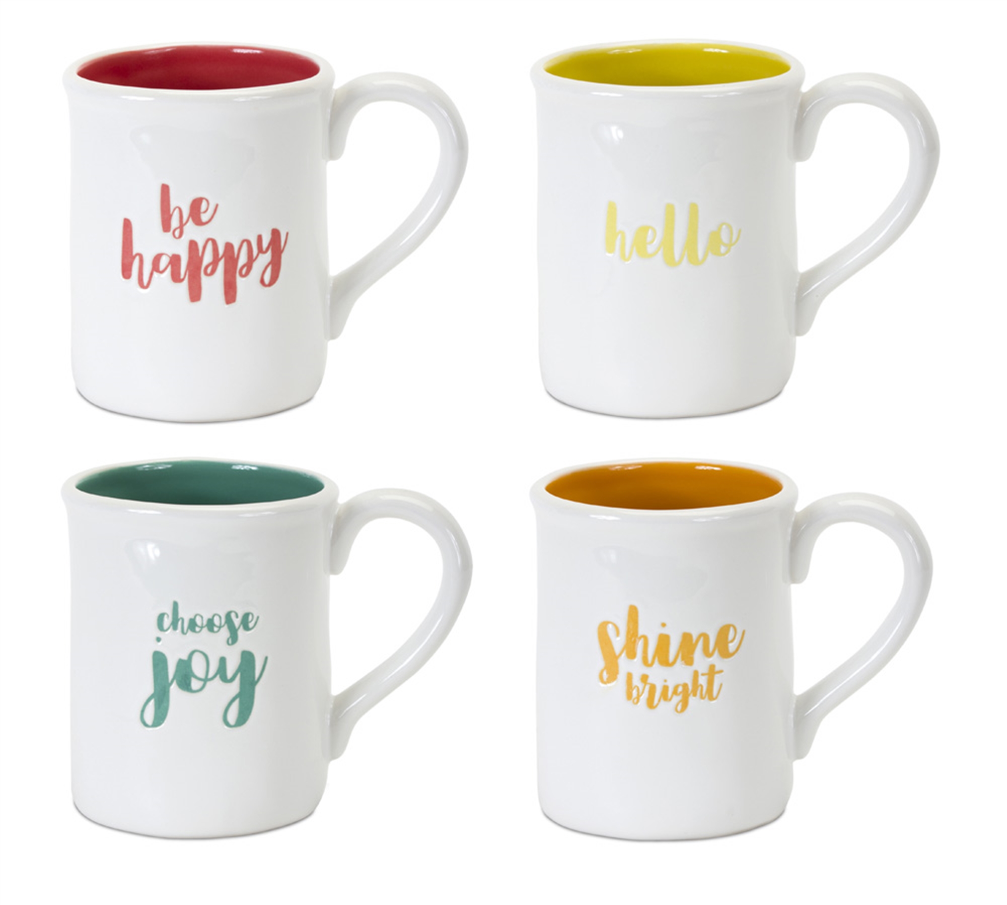 Mug (Set of 4) 5"H Stoneware