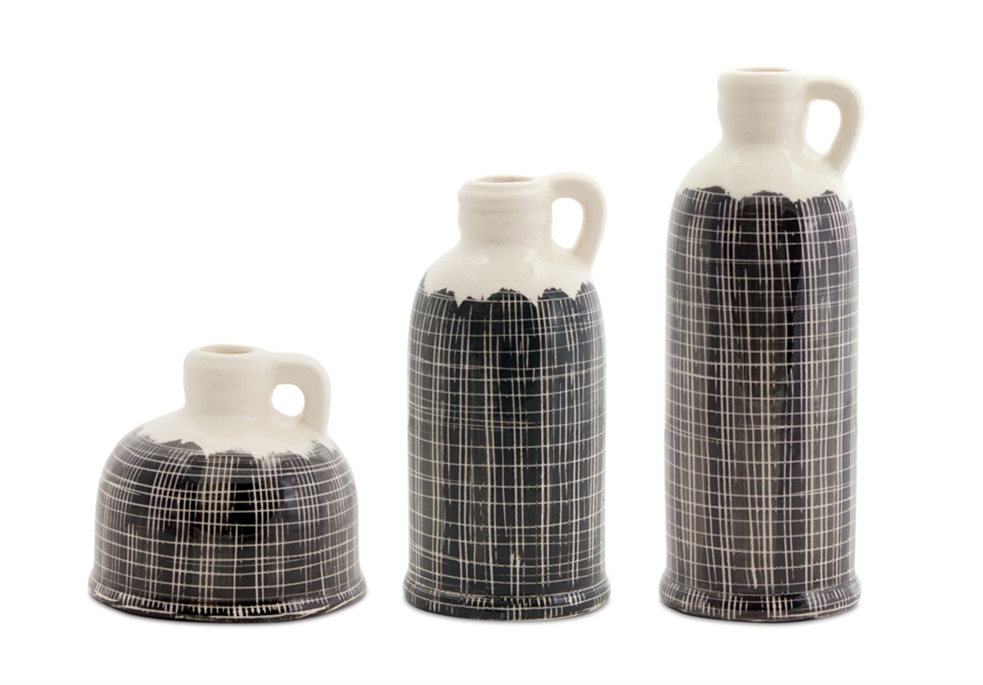 Jugs (Set of 3) 5"H, 8.5"H, 10.25"H Terra Cotta