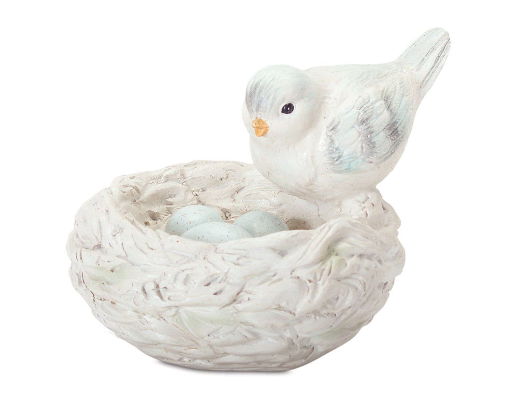 Bird With Nest (Set of 2) 4.5"H Resin