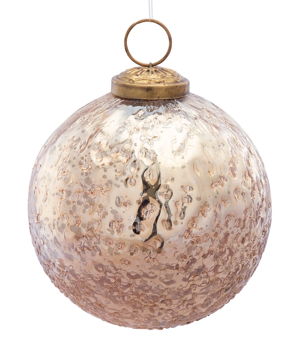 Ball Ornament 4"D (Set of 6) Glass