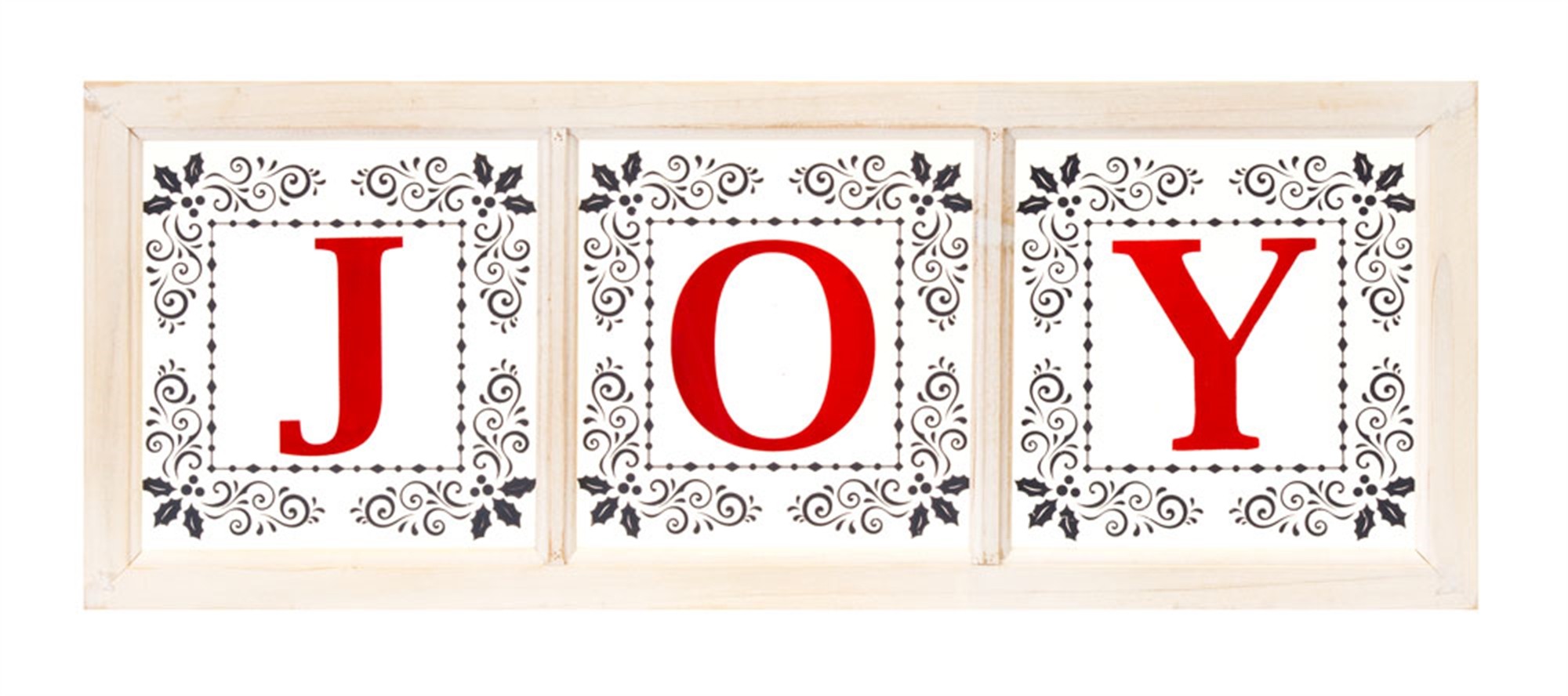Joy Frame 26"L x 10"H Glass/Wood