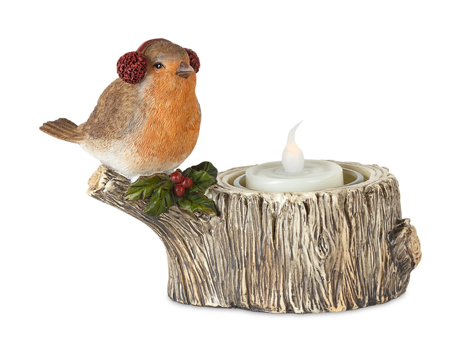 Bird Tealight Holder 5"L x 4"H (Set of 4) Resin