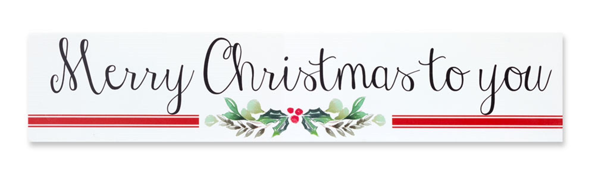 Merry Christmas Plaque 23.75"L x 5"H (Set of 2) MDF